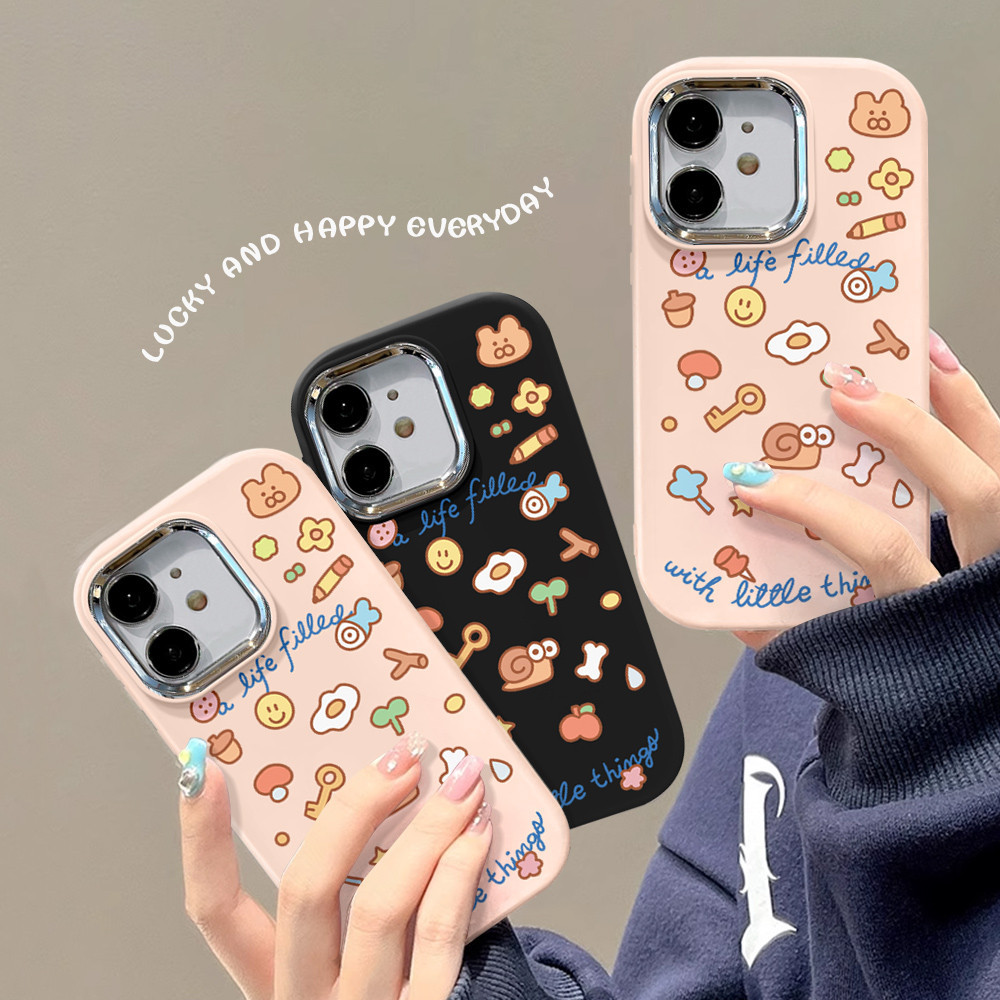 Aesthetic สําหรับสาวน่ารัก Motif anti-fall สําหรับ Realme 6 Pro 6s 6i 5 5S 5i C3 C3i 7i 10A 10 11 C1