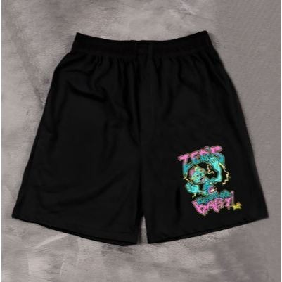 Jrstore - กางเกงขาสั้นสีดํา NTW MOTIF