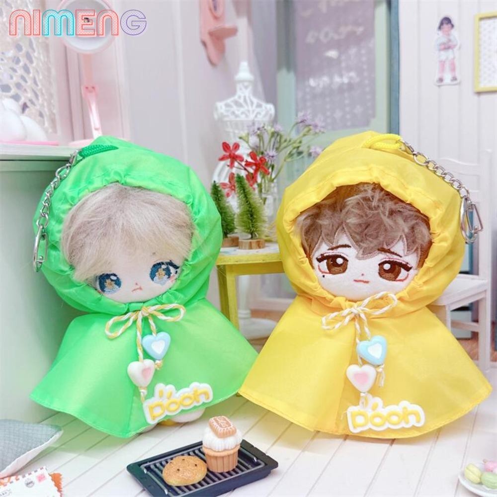 เสื้อกันฝน NIMENG Labubu, เสื้อกันฝนตุ๊กตากันฝุ่น PVC, เสื้อผ้าตุ๊กตากันฝนความละเอียดสูงกันน้ําน่ารัก