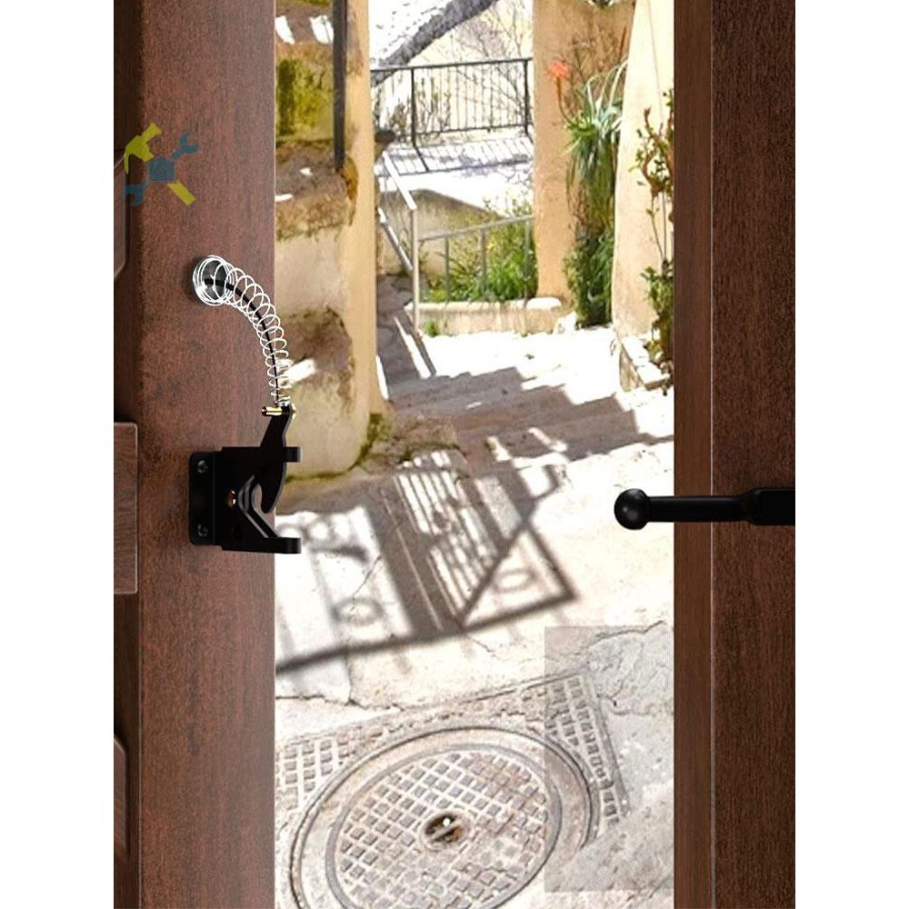 Self-locking Gate Latch เหล็กคาร์บอนโพสต์ติดตั้งรั้วประตู รูปที่ 2