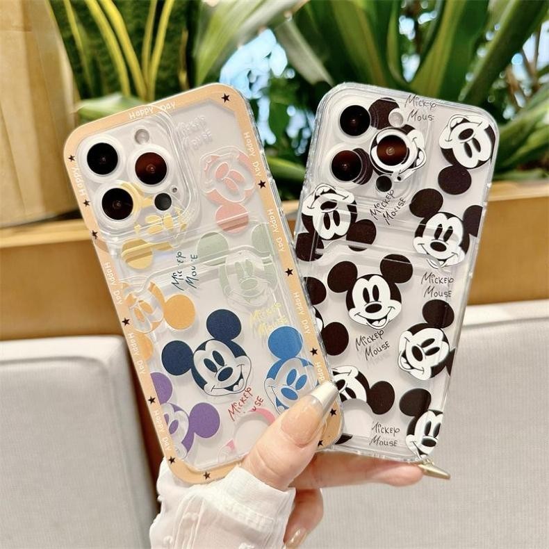 SAMSUNG ภาพน่ารักของเคสการ์ดมิกกี้เคสโทรศัพท์กันกระแทกsamsung A51 A52 A52S A53 A50S A50 A34 A35 A30S