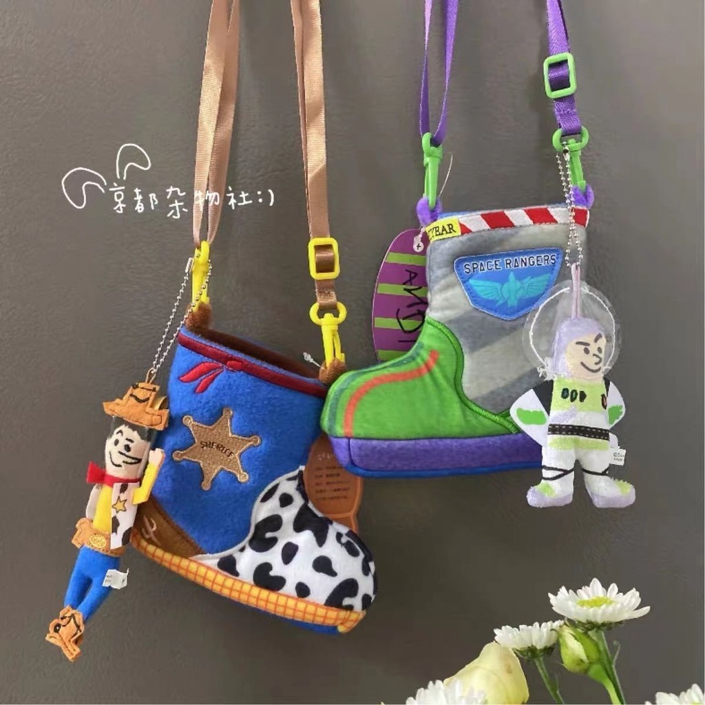 Buzz Lightyear Rain Boot, Woody Boot, Shoulder Messenger, Toy Story Mobile Phone Mini Bag