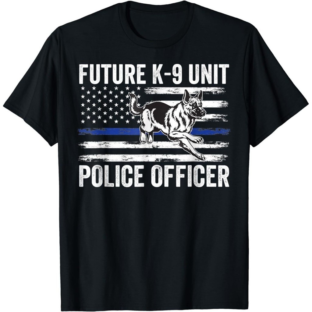 Proud Law Enforcement Future K-9 Unit Police Officer เสื้อยืด