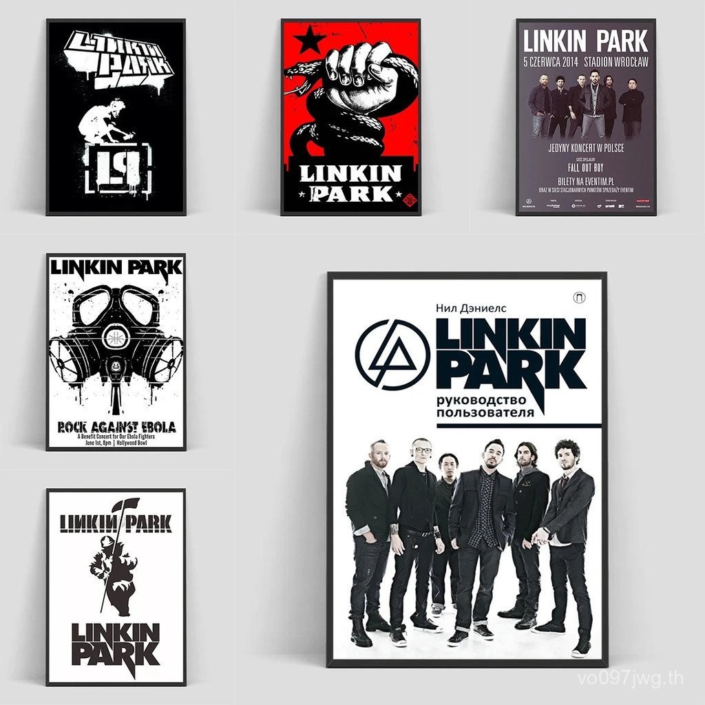 Rock Band L-Linkin Cool P-Park โปสเตอร์ตกแต่งภาพ Room Wall Decor ภาพวาดบนผ้าใบ Home พิมพ์ศิลปะภาพวาดตกแต่ง LEG5