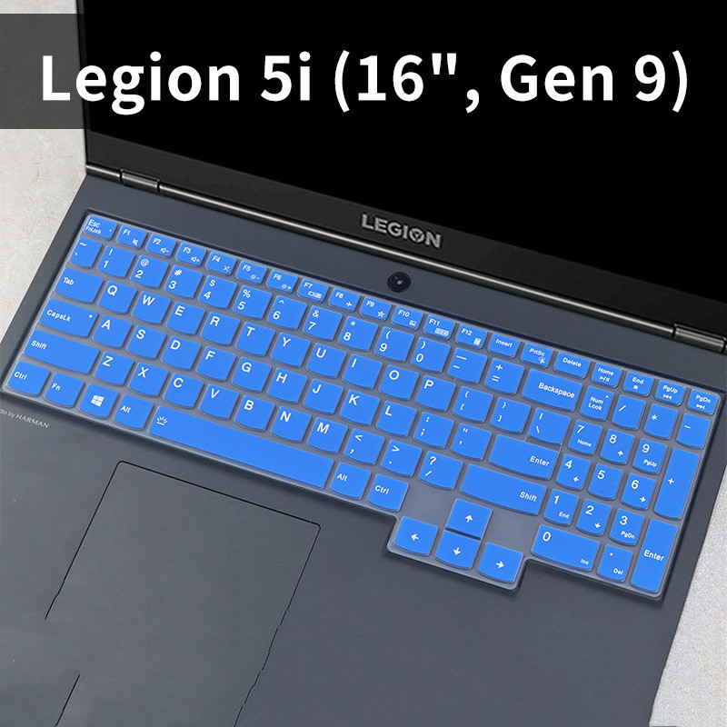 ฝาครอบแป้นพิมพ์แล็ปท็อปซิลิคอนสําหรับ Lenovo Legion 5i 16 Gen 9 แป้นพิมพ์คอมพิวเตอร์ฟิล์มป้องกันฟิล์