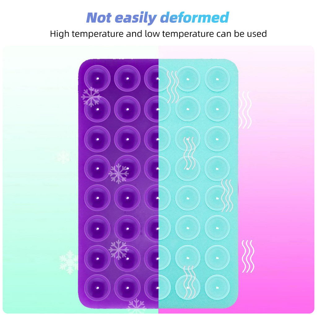 Fonken ถ ้ วยดูดสองด ้ านโทรศัพท ์ ซิลิโคนดูดเคสโทรศัพท ์ กาวเหนียวแฮนด ์ ฟรีโทรศัพท ์ Grip ขาตั ้ งโทรศัพท ์ - รูปที่ 6