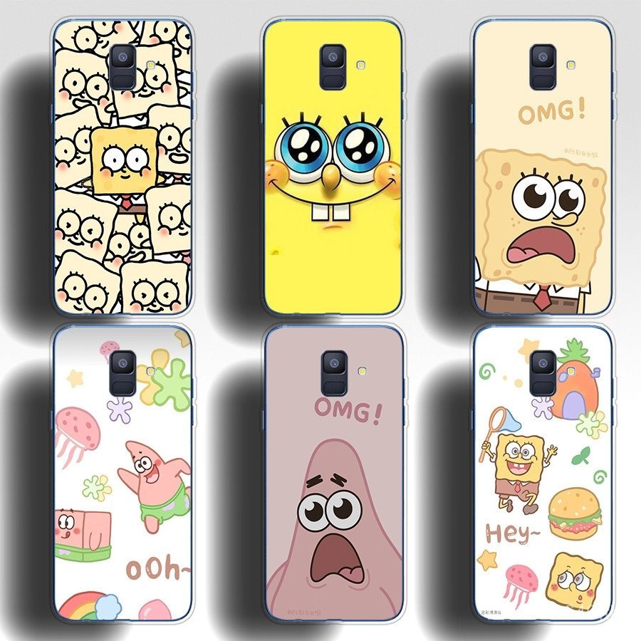 เหมาะสําหรับ Samsung Galaxy A8 plus 2018 A6 2018 plus เคสโทรศัพท์ TPU soft shell ปุ่มเคลือบด้วยไฟฟ้านุ่มกันกระแทกเปลือกป้องกัน
