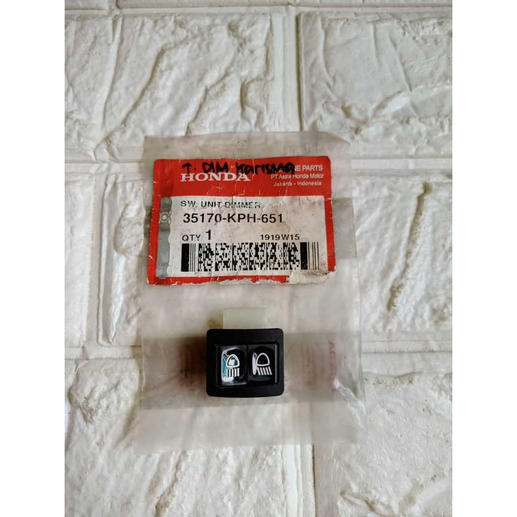 TOMBOL ORIGINAL HONDA SUPRA X 125 KARISMA REVO VARIO 35170-KPH-651 NOS LONG DISTANCE และสวิตช์ปุ่มไฟ