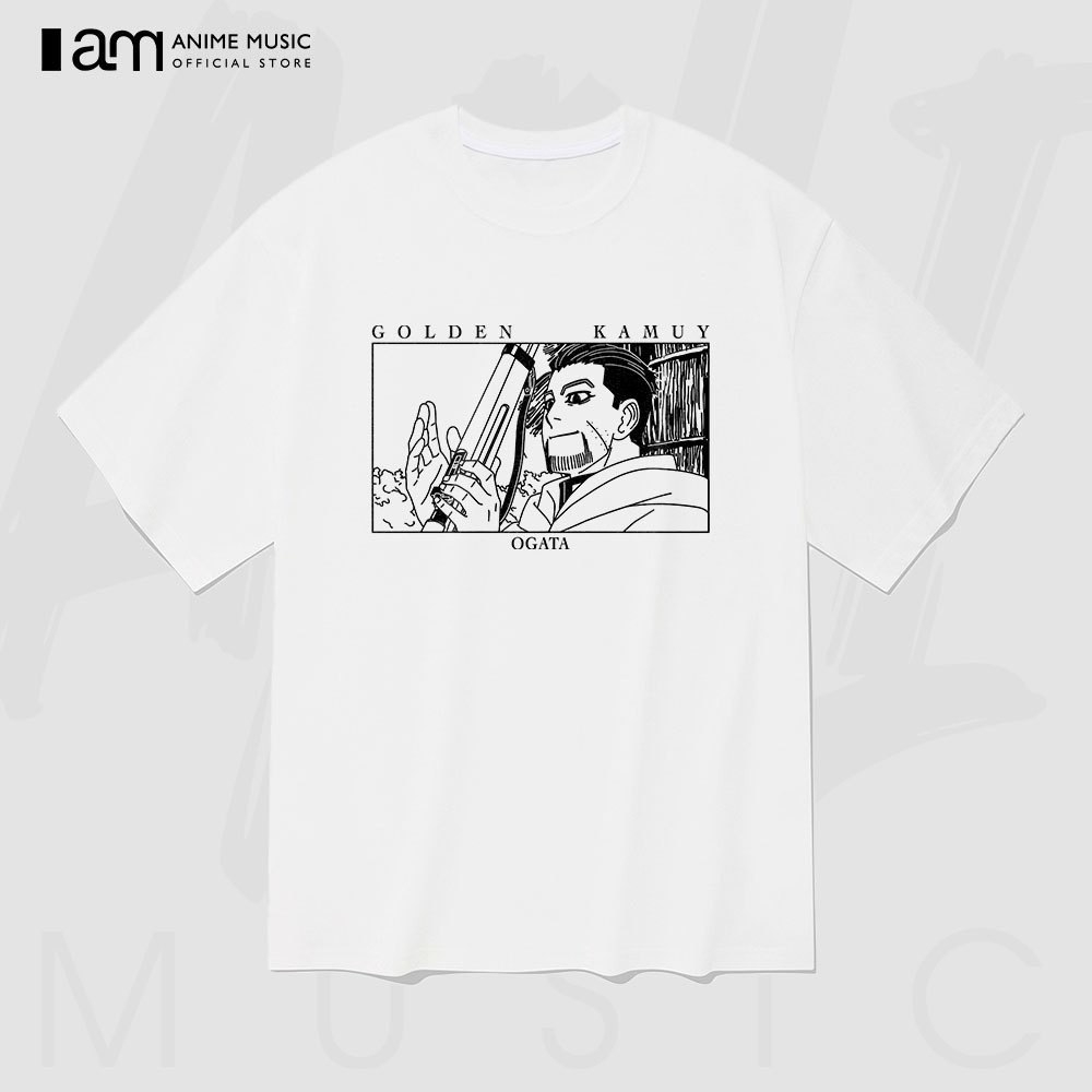 2024 เสื้อยืดโอเวอร์ไซส์ Golden Kamuy Ogata Unisex Cotton 100% แขนสั้น