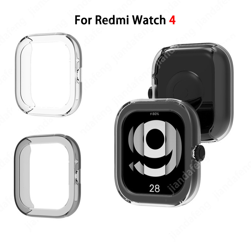 เคสป้องกันโปร่งใส TPU ป้องกันรอยขีดข่วนบางเฉียบสําหรับนาฬิกา Redmi 4