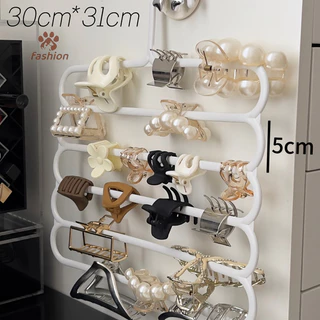 [แฟชั่น] Hair Claw Storage Rack Organizer ผู้ถือความจุขนาดใหญ่ Wall Hairpin แขวน Space al Storage Rack {TH}