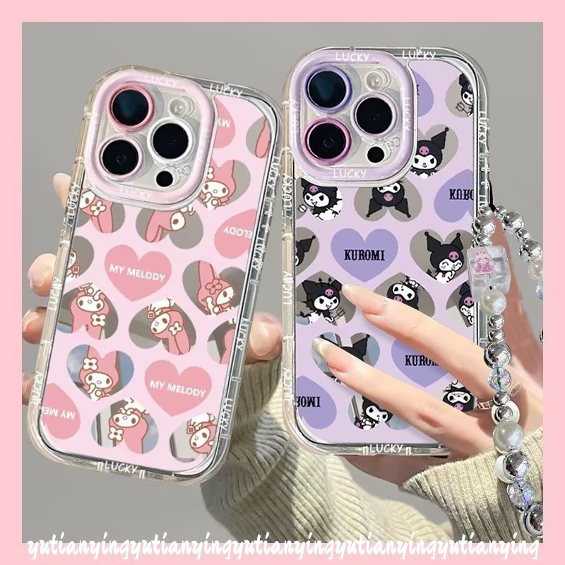 สําหรับvivo Y50 Y22 Y16 Y22s Y18 Y15s Y15 Y17s Y55 Y91 Y75 Y03 Y11 Y12 Y18E Y17 Y21 Y28 Y02s Y20 Y30 Y21s Y12s Y12 Y33s LoveกระจกKuromi Case Make