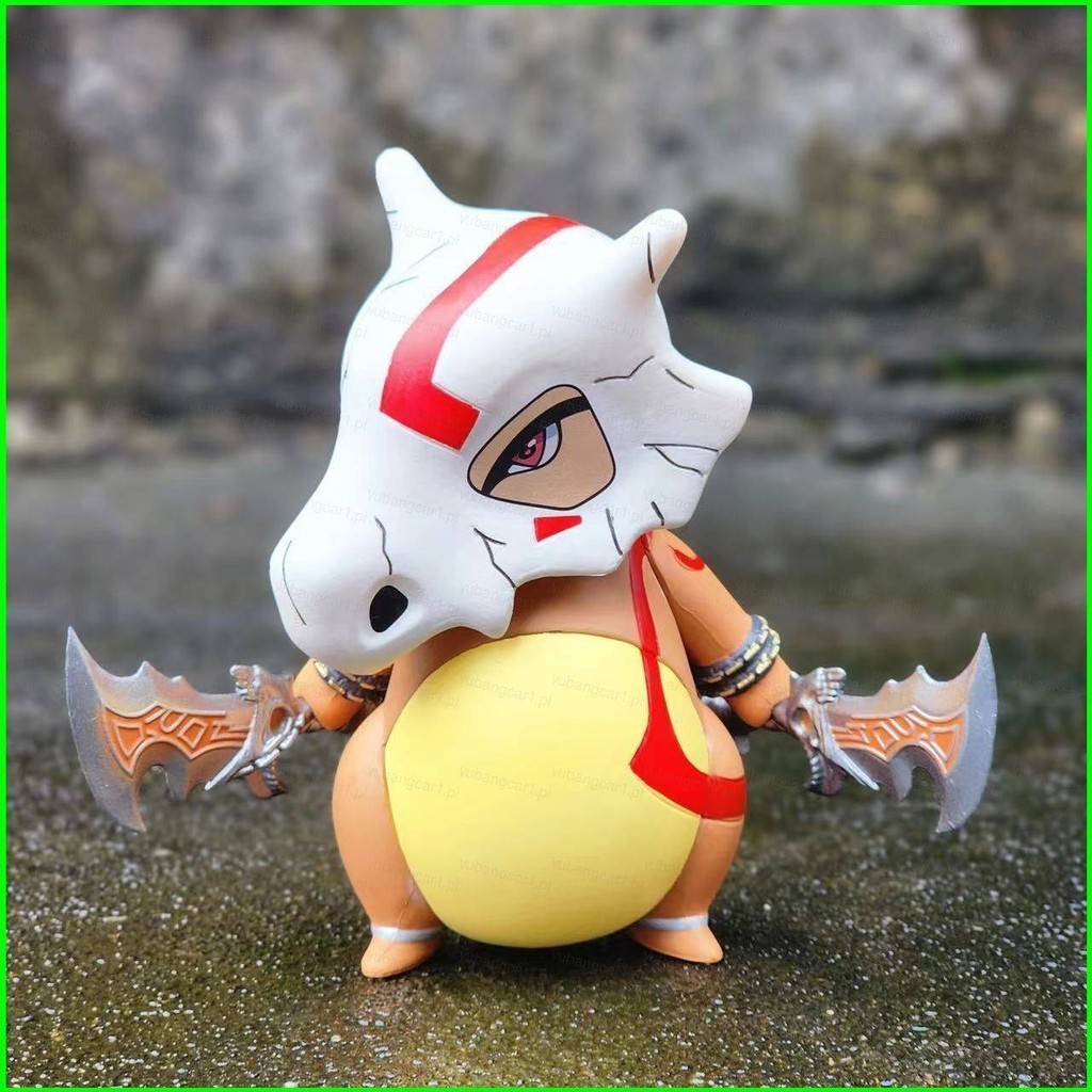 Yb1 Pokemon Action Figure Cubone Cos God of War Kara genie อาวุธตุ๊กตาของเล่นสําหรับเด็กคอลเลกชันเคร