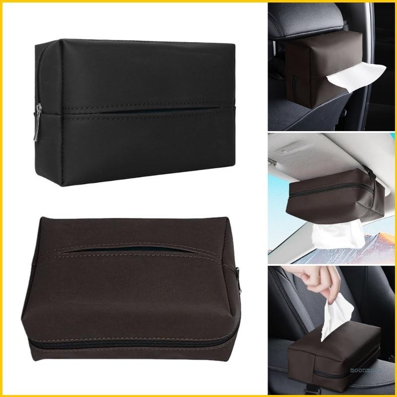 Mommy หนังกล่องกระดาษทิชชูรถแขวนแบบพกพาที่เท้าแขนที่นั่งกลับ Sun Visors Holder
