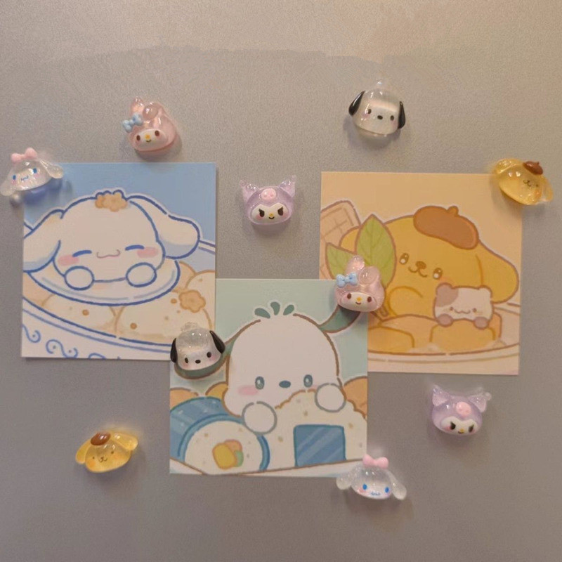Sanrio แม่เหล็กติดตู้เย็น Pegboard อุปกรณ์ตกแต่ง