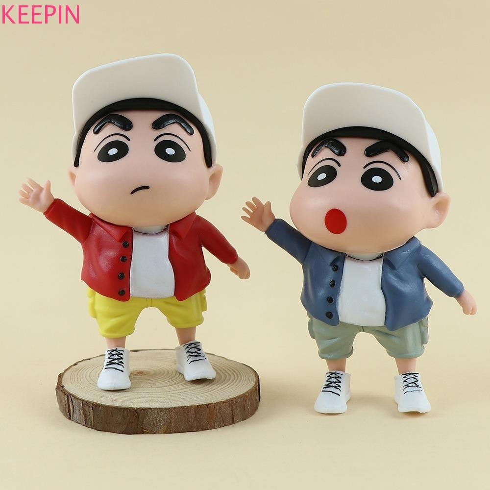 Keepin Crayon Shin-Chan รูป, Shinnosuke Nohara เสื้อผ้าแฟชั่น Crayon Shin-Chan ของเล่น,คอลเลกชันหมวกรูปปั้นคอสเพลย์ Crayon รูปของเล่นเด็ก
