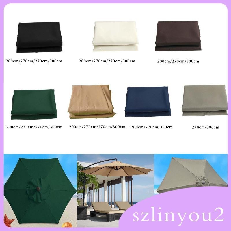 [szlinyou2] ร่มกันแดด หกเหลี่ยม 6 ซี่โครง 8 ซี่ แบบเปลี่ยน อุปกรณ์เสริม สําหรับสนามหญ้า ชายหาด