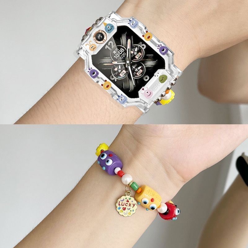 imoo สายซิลิโคน สำหรับ Imoo Z1 Z6 Z7 Z2 Z5 สายนาฬิกา สร้อยข้อมือเชือกลูกปัดการ์ตูน