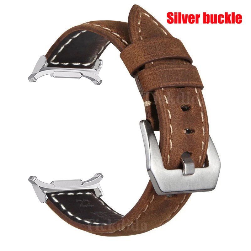 สายหนังแท้คุณภาพสูงสําหรับ Samsung Galaxy Watch 7 Ultra Band Vintage Frosted Strap สําหรับนาฬิกา Ultra 47 มม.อุปกรณ์เสริม