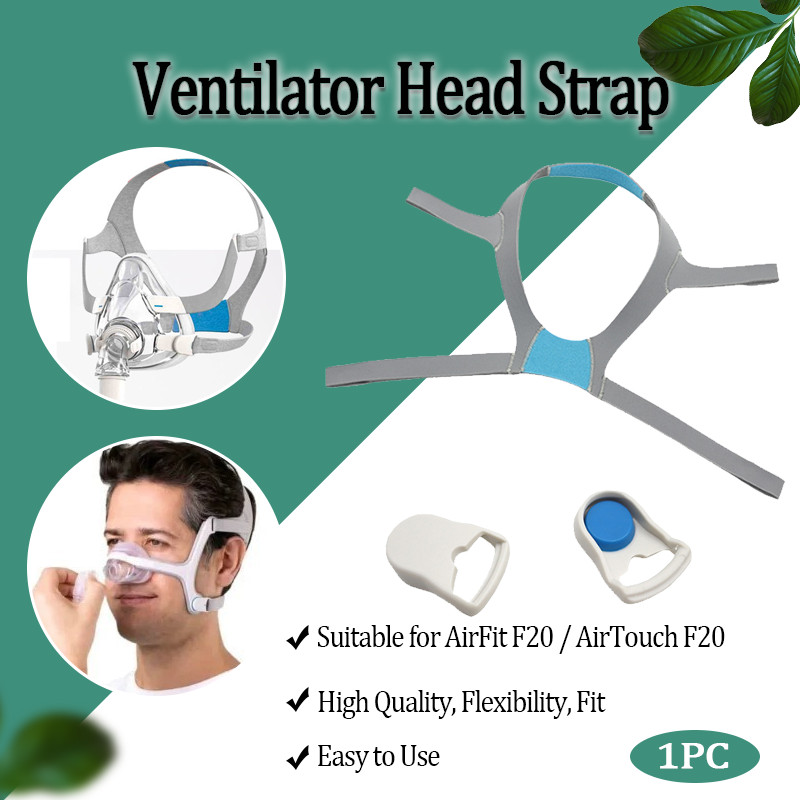 หมวกช่วยหายใจ, หมวกทดแทนแบบปรับได้, หมวกหน้ากาก CPAP พร้อมหัวเข็มขัดแม่เหล็ก, เครื่องช่วยหายใจ Resmed AirFitF20/N20, อุปกรณ์เสริมช่วยหายใจ, 1 ชิ้น