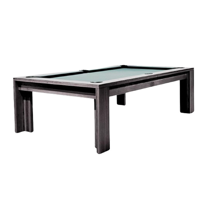 Tuscany โต๊ะพูล โมเดิร์น งานไม้โอ๊คทำสีถ่าน 7 ฟุต Charcoal Black 7ft Pool Table