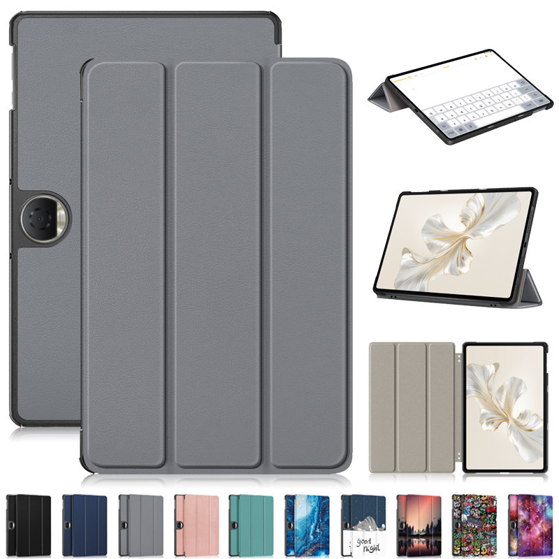 สําหรับ Honor Pad 9 เม็ด 12.1 "Tri-Fold แม่เหล็กหนัง Hard แท็บเล็ตสําหรับ Funda Huawei Honor Pad 9 ก