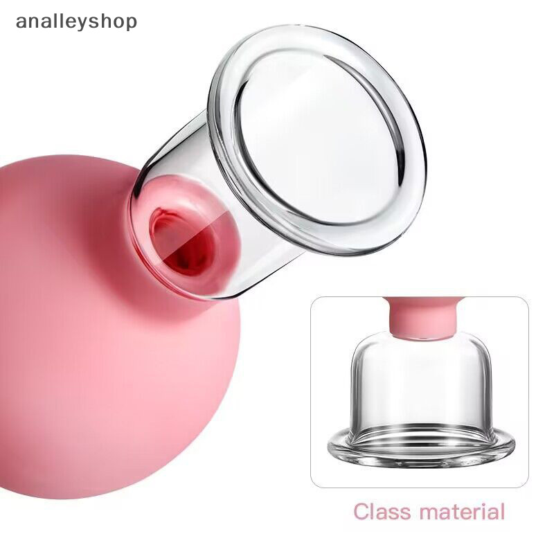 [Analleyshop] 1pc สีฟ้าสีชมพูสูญญากาศ Cupping ถ้วย PVC หัวแก้วดูดนวดร่างกายครอบครัว Meridian การฝังเ