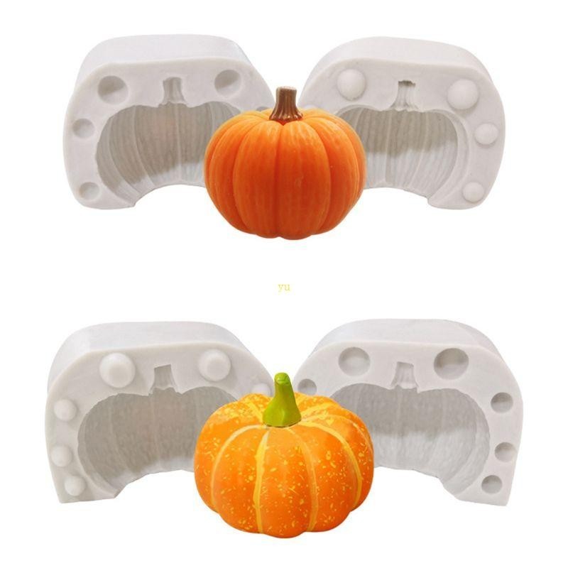3D Halloween Pumpkin Silicone Fondant Mold Cake Chocolate Sugarcraft Decorating