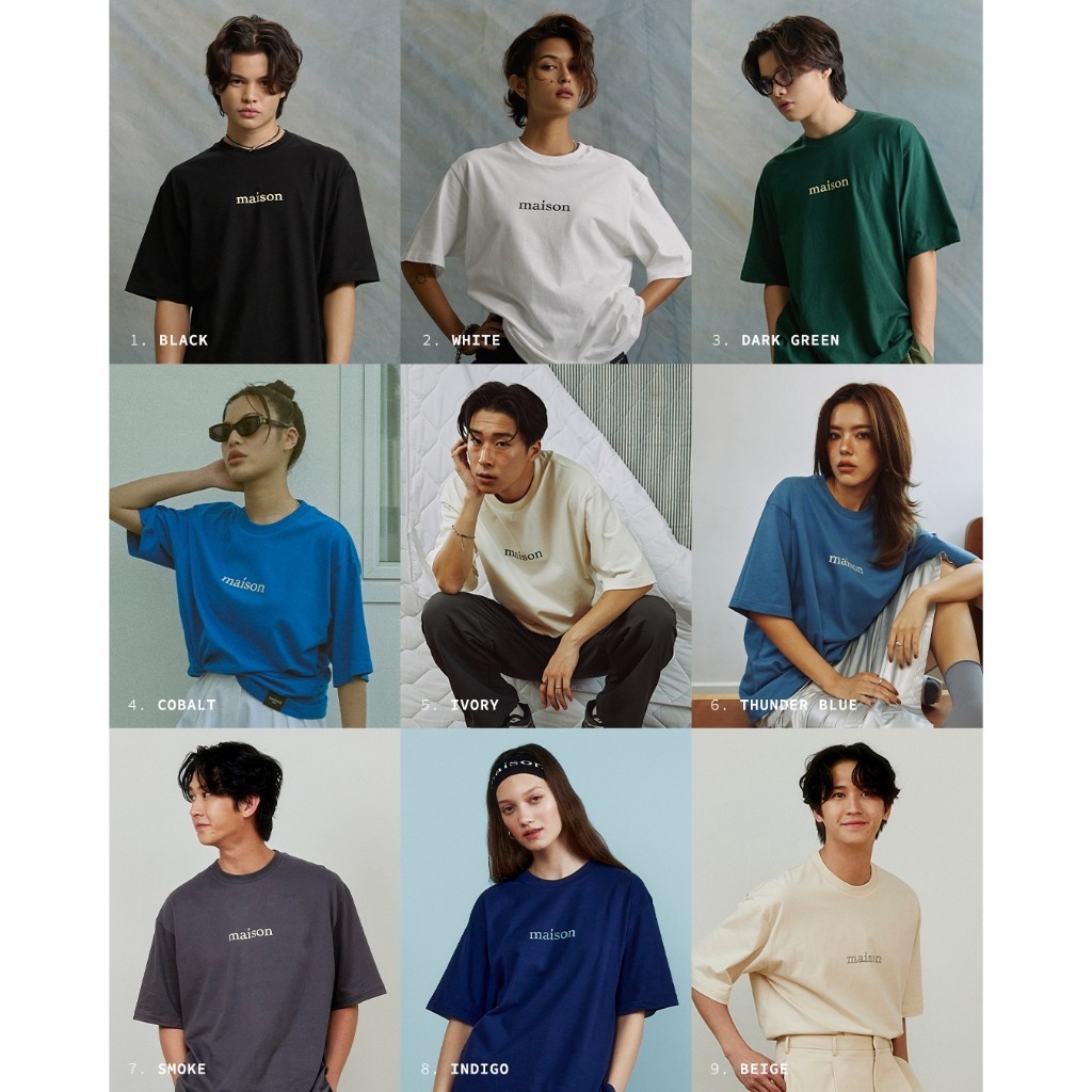 maison KEEPS | Oversized Tee | Unisex | เสื้อยืด ทรง oversized ผ้านุ่มพิเศษ | มีให้เลือก 2 Size "Unisex 2024