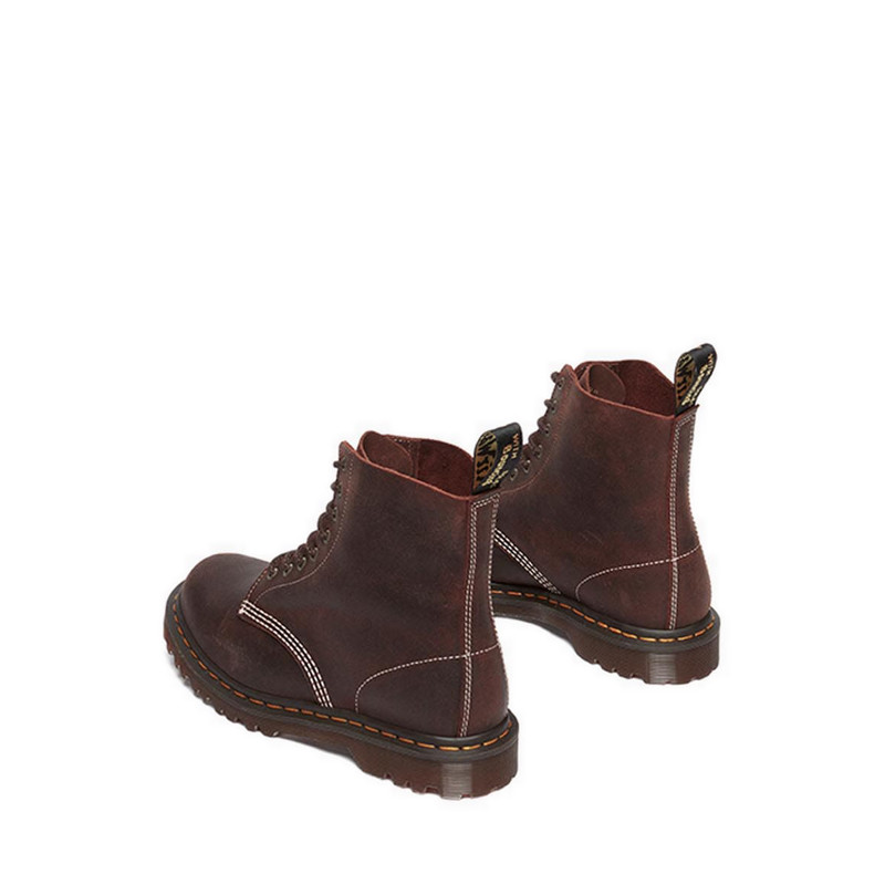 Dr. Martens รองเท้าบูทหนัง Wax Commander รุ่น 1460 Made in England - สีน้ำตาล