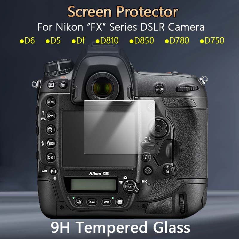 สําหรับ Nikon D6 D5 DF D810 D810A D850 D780 D750 D610 FX Series กล้อง DSLR HD Clear Slim 2.5D Anti-S
