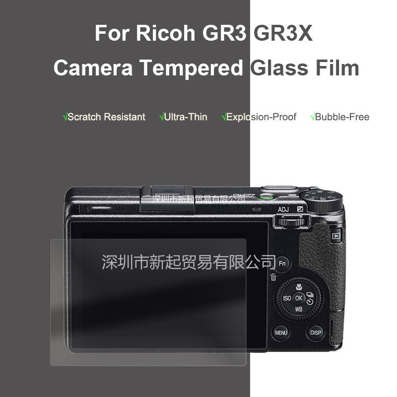 สําหรับ Ricoh GR3 GR3X GR 3X GR III GRIIIX GR IIIX GRIII กล้องป้องกันหน้าจอ, 9h ฟิล์มกระจกนิรภัย, ป้