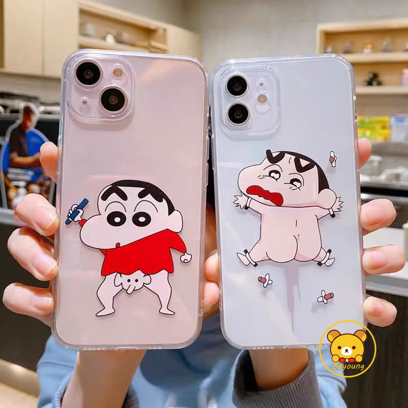 น่ารักตลกเครยอนชินจังใสเคสโทรศัพท์สําหรับRealme GT7 GT7T GT6 GT6T GT5 GT3 240W GT2 GT Master Explore