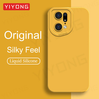 สําหรับค้นหา X5 กรณี YIYONG Square ซิลิโคนเหลวสําหรับ OPPO ค้นหา X5 X3 FindX3 Lite FindX5 Pro Global เคสโทรศัพท์