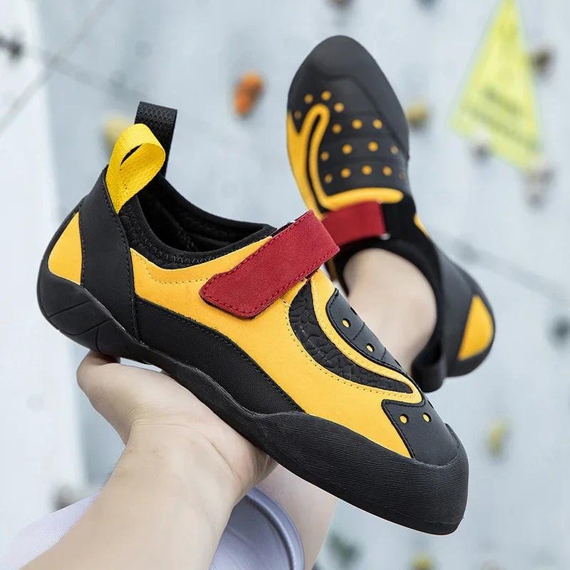 2025 ผู้ชาย Rock- Climbing รองเท้าใหม่ Professional ผู้หญิง Breathable ตาข่ายปีนเขาการฝึกอบรมเริ่มต้น Rock- Climbing Bouldering รองเท้าผ้าใบ