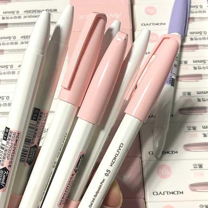 [kokuyo สินค้าใหม่] kokuyo kokuyo Gel Pen Press ANTAERIQUE Quick-Drying Black Student Fountain Pen