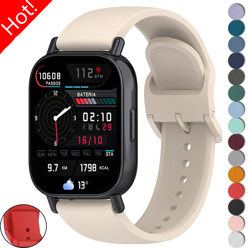 22 มม.สายคล้องคอซิลิโคนสําหรับ Xiaomi Redmi Watch 5 Active/3 Active Sports Band สําหรับ Redmi Watch 5 Lite/3 Lite สายคล้อง