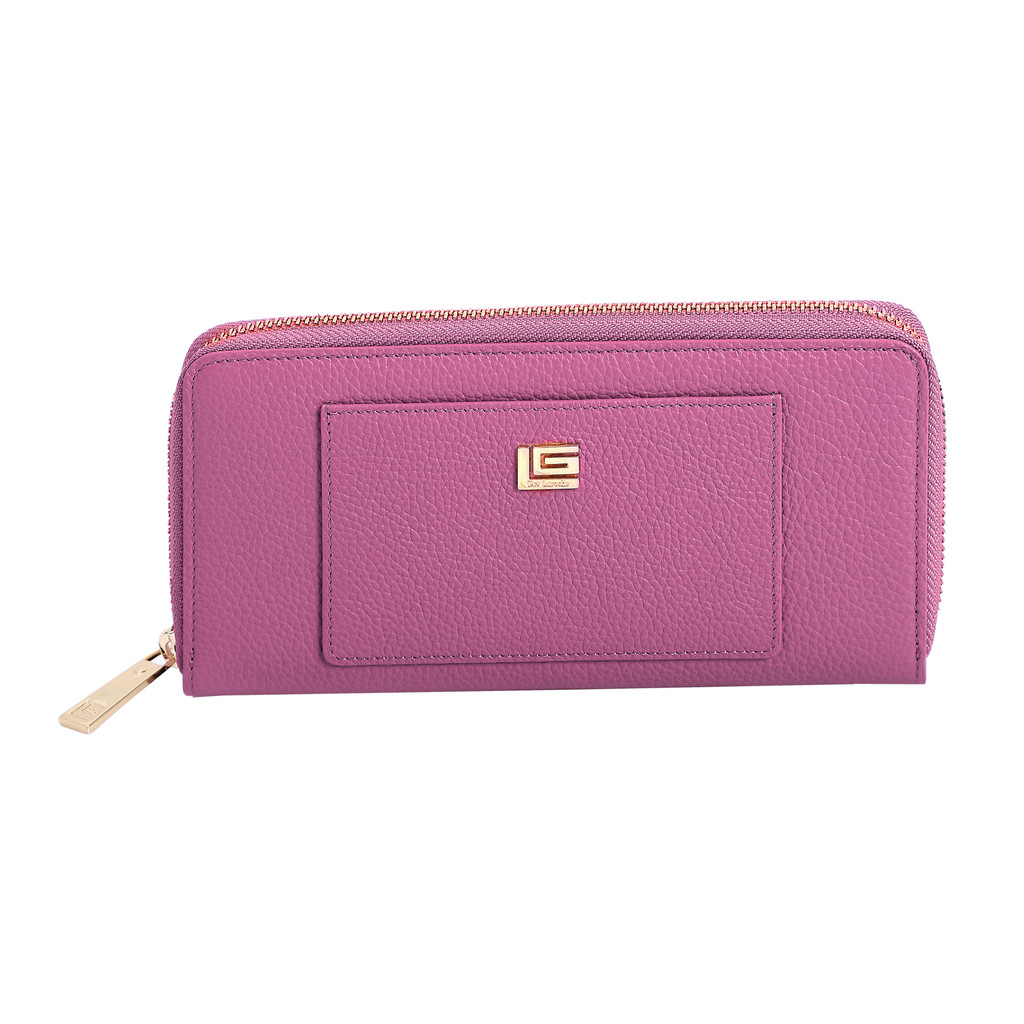 Guy Laroche กระเป๋าสตางค์แบบยาว ซิปรอบ รุ่น MILDLY - สีม่วง (AGP0683ZS5DVL)