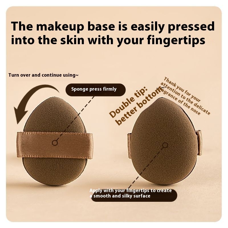 [อย่ากินรองพื้นชนิดน้ํา] มินิพัฟนิ้วหัวแม่มือคอนซีลเลอร์เบาะลมทุ่มเทพัฟเปียกและแห้งพัฟฟองน้ําผิวนุ่มพิเศษ อิน สไตล์เครื่องมือแต่งหน - รูปที่ 6