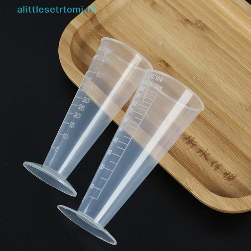 Alittlese ถ้วยตวงพลาสติกโปร่งใสขนาดถ้วยตวง Pour Spout พร้อมที่จับคอนเทนเนอร์ของเหลวสําหรับห้องครัวบาร์อุปกรณ์ TH