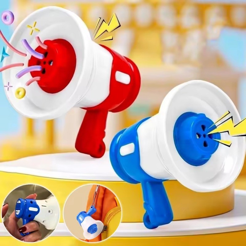ใหม่ Recordable Mini ลําโพงลําโพงมือถือพร้อมพวงกุญแจเด็ก Megaphone ลําโพงกลางแจ้งของเล่นเด็กของขวัญ