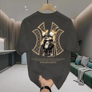 UT shop เสื้อยืดOversize "DYN AMIC NY" t shirt cotton100% เสื้อยืดโอเวอร์ไซส์ คอกลม แฟชั่น เสื้อผ้าสไตล์เกาหลี3XL