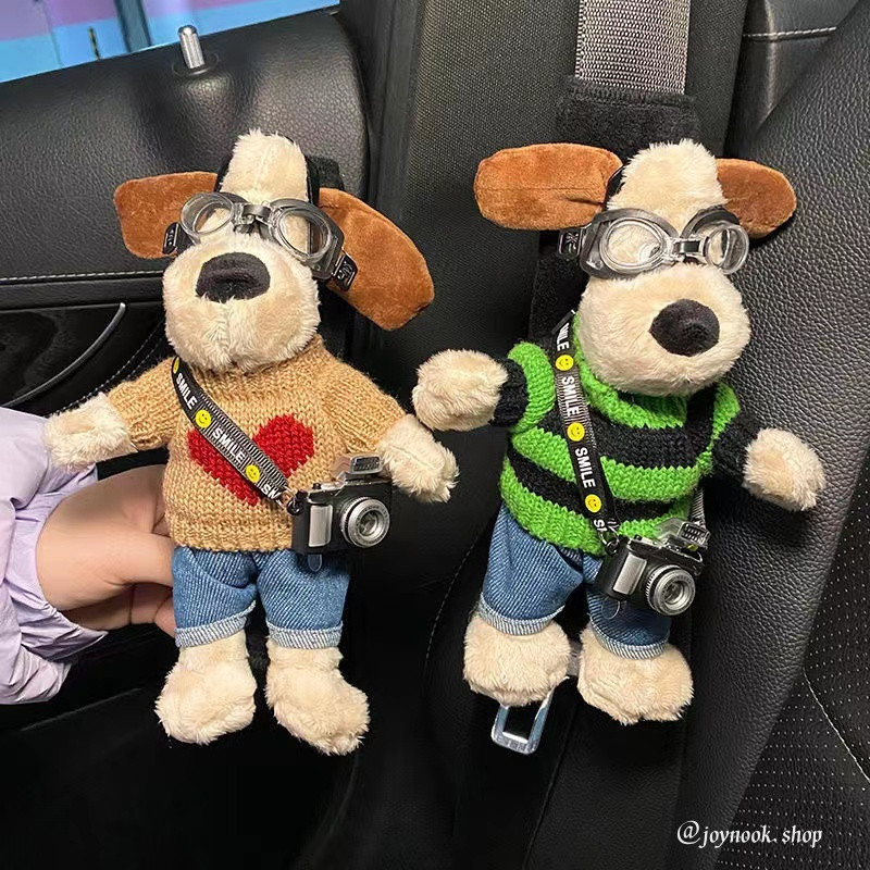 ตุ๊กตาวอลเลซและกรอมิต ผ้าคลุมเข็มขัดนิรภัย ป้องกันไหล่ ของเล่นตุ๊กตา ตกแต่งรถ ของขวัญวันเกิด