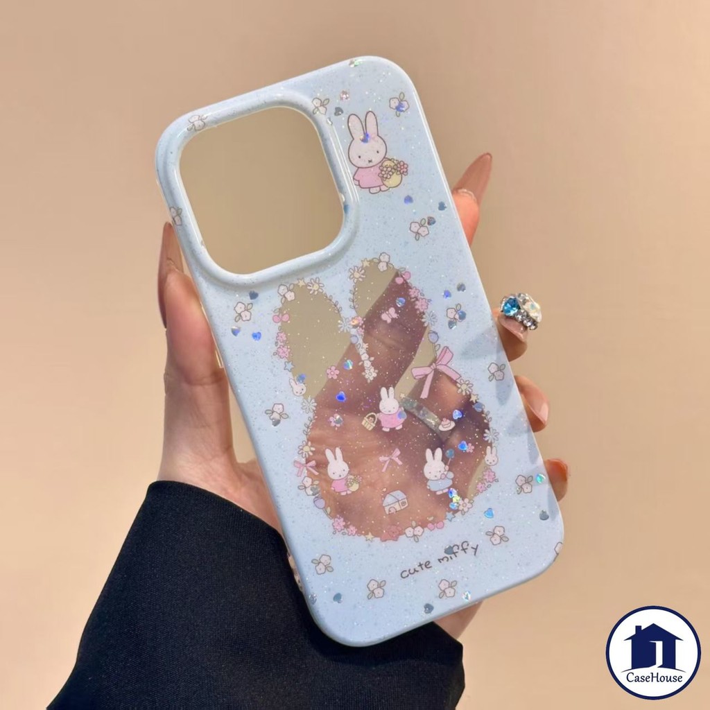 เคสใสนุ่มลายกระต่ายน่ารักคิตตี้เข้ากันได้กับ iPhone 7 16 15 8 Plus 16 17 air 13 11 Pro Max 15 12 14 Pro Max XR X XS SE ราคา ถูกที่สุด ดีลบีเคเค แกลเลอรีภาพที่ 5