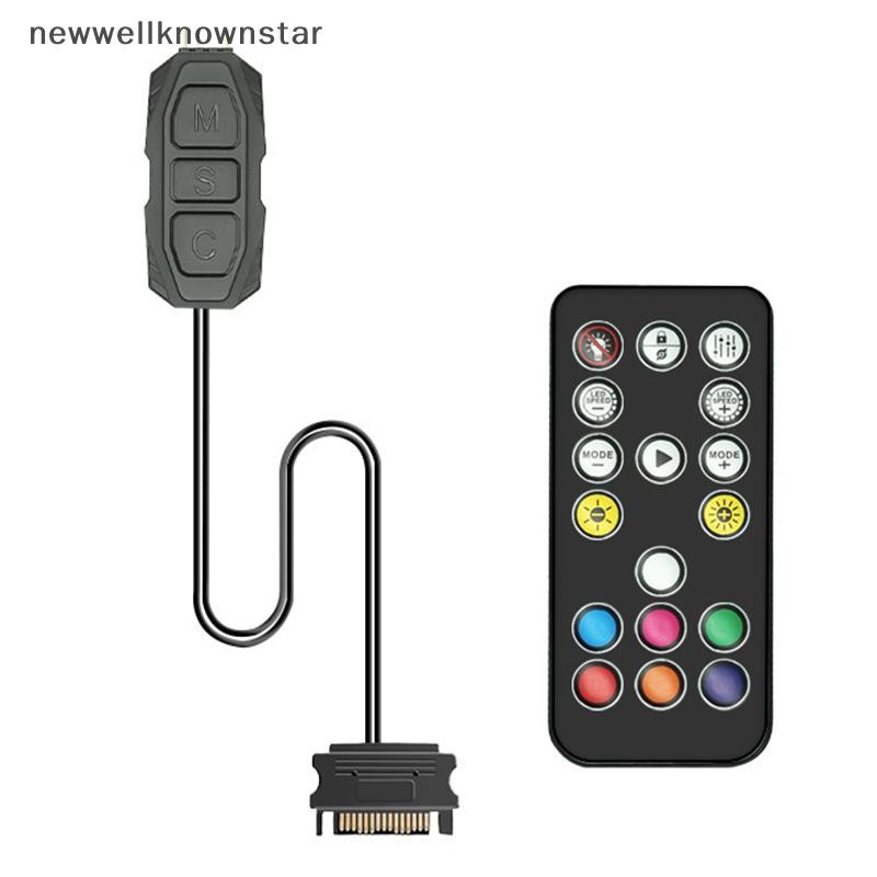 Newwellknownstar 12-port ARGB & 10-port PWM Controller พัดลมคอมพิวเตอร์ควบคุมอุณหภูมิหม้อน้ํา Hub 5V 3-pin Controller คอลเลกชันเกมแชสซี CCB