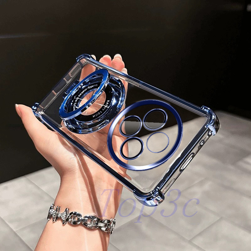 เคส Redmi 14C Bracket สไตล์ถุงลมนิรภัยป้องกันการตกเคสโทรศัพท์โปร่งใส CDSJ