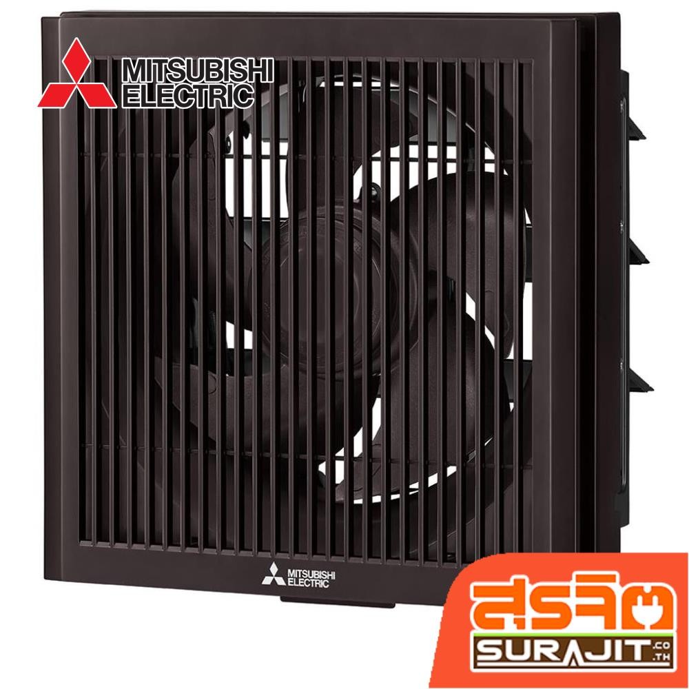 MITSUBISHI พัดลมดูด10นิ้วติดผนังมีตะแกรงแบบดูดออก สีน้ำตาล รุ่น EX-25SKC7T BW (21133)