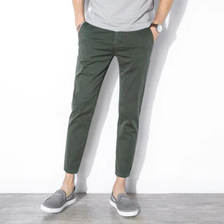 กางเกงขายาวชิโน่ ผ้ายืด ทรงกระบอกเล็ก (Slim-fit) by Normal Boy