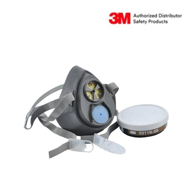 3M™ 3200-55 ชุดพ่นยาฆ่าแมลง หน้ากากพร้อมตลับกรอง (ชุดเล็ก)
