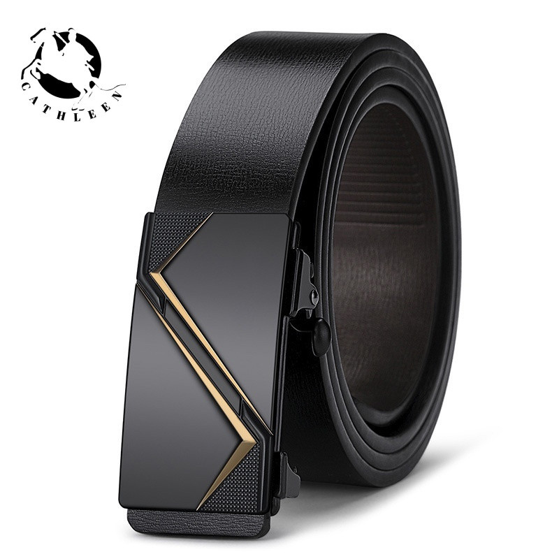 CATHLEENเข็มขัดหนังวัวแท้ ลําลอง สไตล์นักธุรกิจ สําหรับผู้ชายเข็มขัด